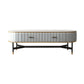 Stone Top Coffee Table Draw included Metal Legs Single Cocktail Table Clearhalo 'Coffee & Accent Tables' 'Coffee Tables' 'coffee_tables' 'furn' 'furn_coffee_tables' 'Furniture' 'Living Room Furniture' 6013896