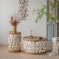 Drum Shaped Coffee Table French Country Distressed Wood Cocktail Table Clearhalo 'Coffee & Accent Tables' 'Coffee Tables' 'coffee_tables' 'furn' 'furn_coffee_tables' 'Furniture' 'Living Room Furniture' 6013969