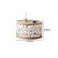 Drum Shaped Coffee Table French Country Distressed Wood Cocktail Table Clearhalo 'Coffee & Accent Tables' 'Coffee Tables' 'coffee_tables' 'furn' 'furn_coffee_tables' 'Furniture' 'Living Room Furniture' 6013983
