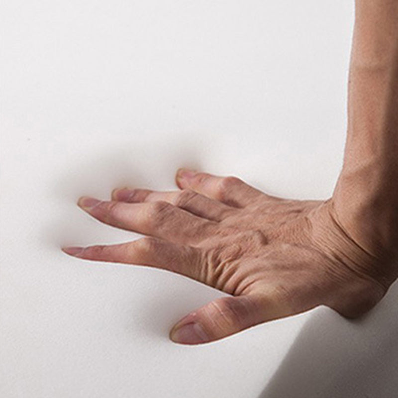 Flared Arm Linen Sectional Scandinavian 4-seater Sectional with Pillows