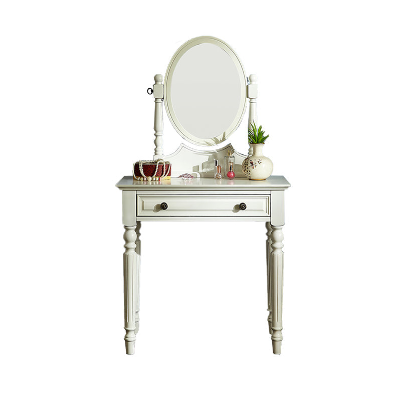 Eiken ijdelheid set make-up 15,74 "brede ijdelheid met lade en spiegel