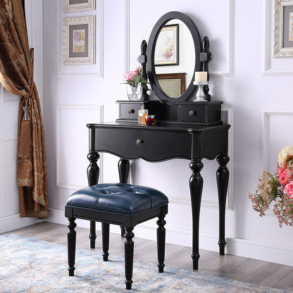 15,74 "set di vanità di betulla larga con vanità per il trucco delle feci con cassetto e specchio