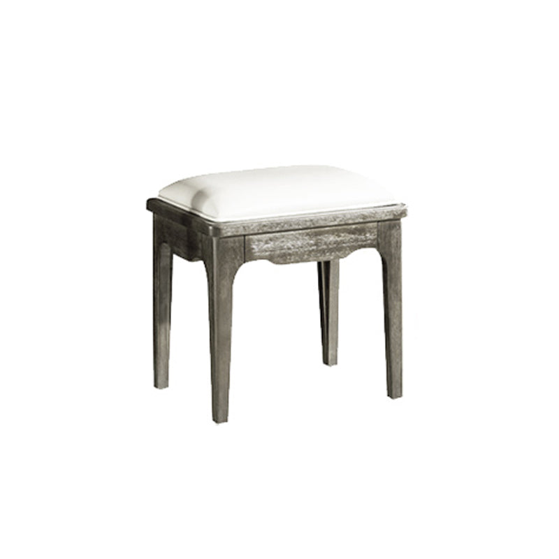 Eiken ijdelheid set met ontlasting grijze ijdelheid met lade en spiegel