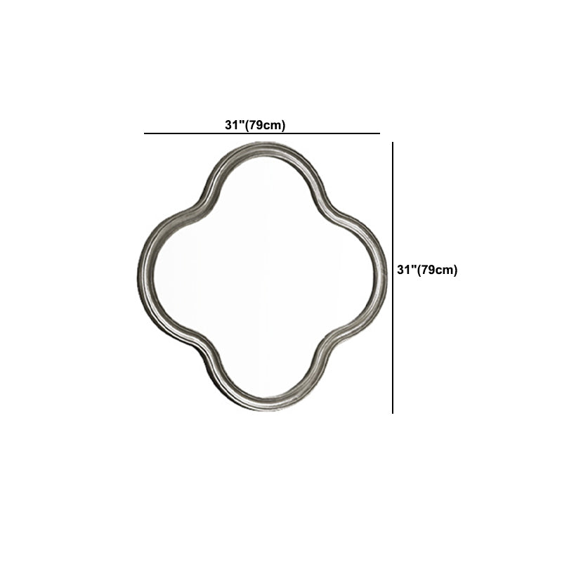 Eiken ijdelheid set met ontlasting grijze ijdelheid met lade en spiegel