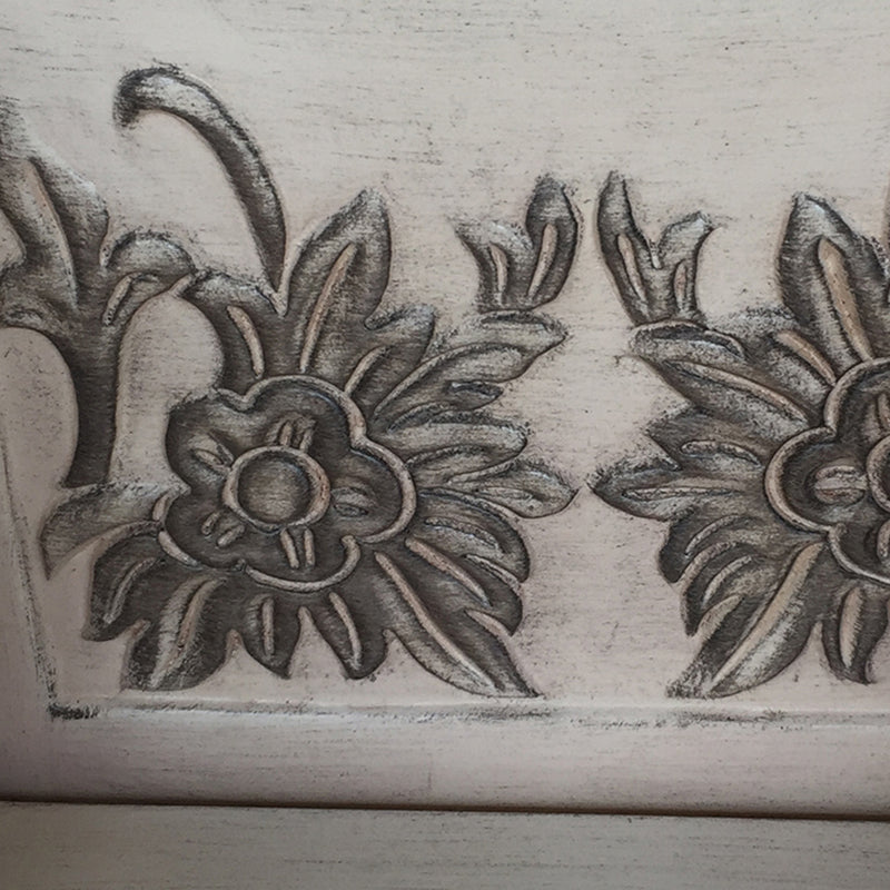 Eiken ijdelheid set met ontlasting 64.17 "Hoge ijdelheid met lade en spiegel