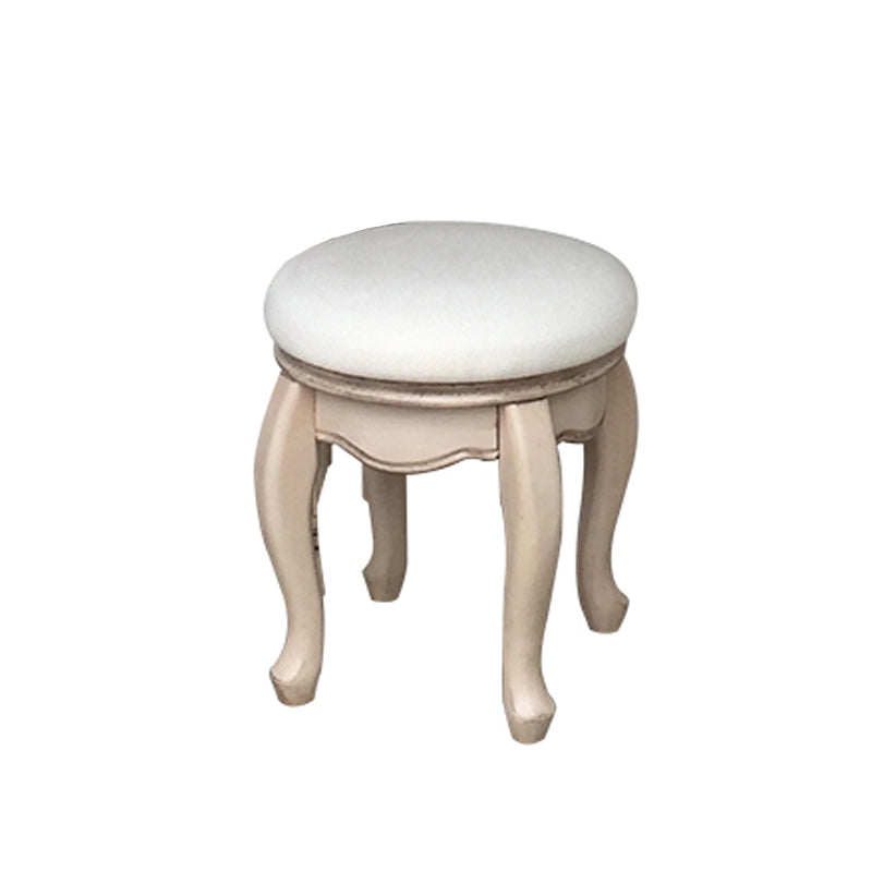 Eiken ijdelheid set met ontlasting 64.17 "Hoge ijdelheid met lade en spiegel