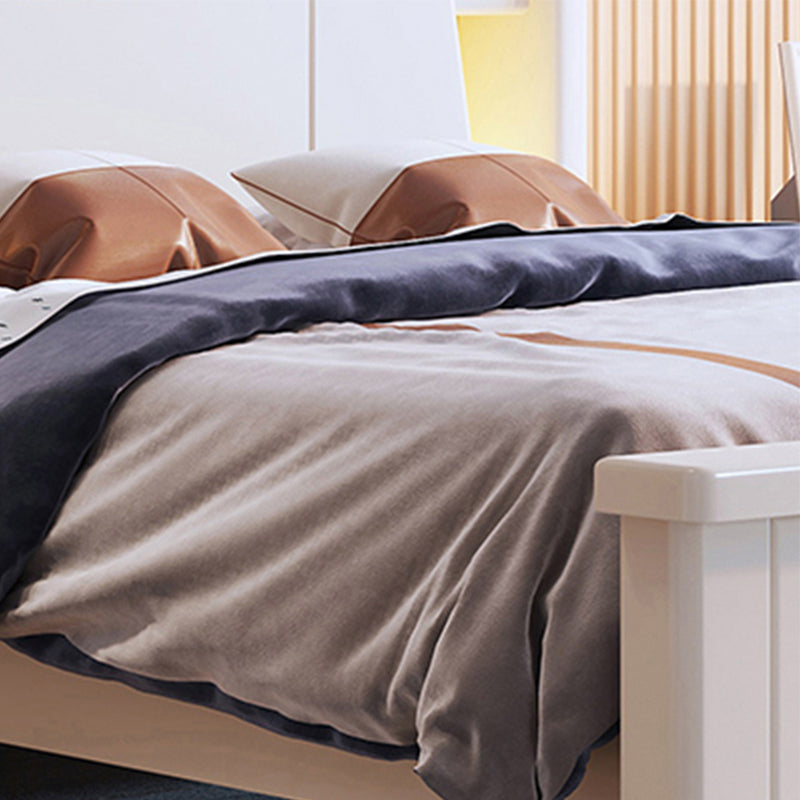 Moderne Holzstandard -Bettbuchhandel enthalten Bettenrahmen mit Kopfteil