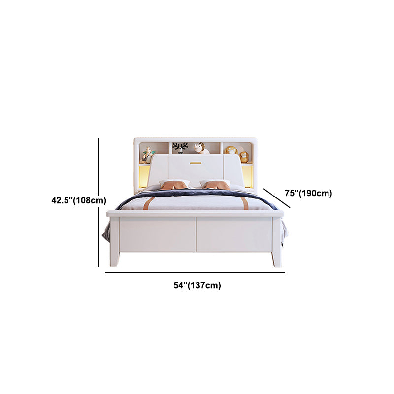 Moderne Holzstandard -Bettbuchhandel enthalten Bettenrahmen mit Kopfteil