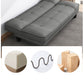 30.7" H Faux Leather Biscuit Back Armless Convertible Sleeper Sofa Clearhalo 'furn' 'furn_sofas' 'Furniture' 'Living Room Furniture' 'Sofa' 'sofas' 6014419