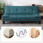 30.7" H Faux Leather Biscuit Back Armless Convertible Sleeper Sofa