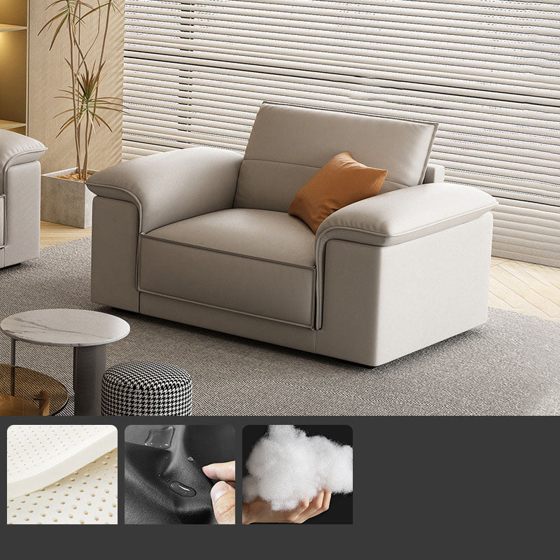 Contemporain 35,4 "H Faux Tox Pillow Top Top Bras pour le salon