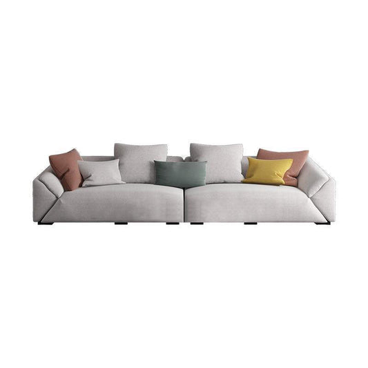 Modernism Tuxedo Arm Sofa Stain Resistant Fabric Sofa in Gray Clearhalo 'furn' 'furn_sofas' 'Furniture' 'Living Room Furniture' 'Sofa' 'sofas' 6014486