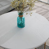 Contemporary 3 Legs Metal End Table Round Side End Table for Living Room