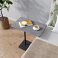 Modernistic Rectangular End Table Metal C Side Table for Bedside