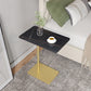 Modernistic Rectangular End Table Metal C Side Table for Bedside