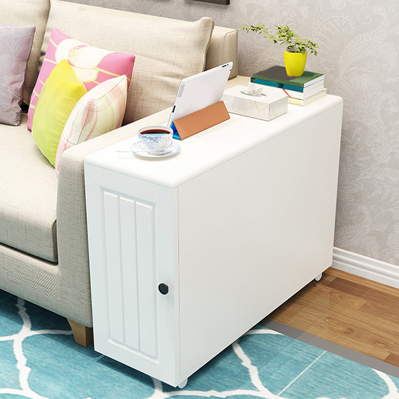 23,62 "Table de bout de style contemporain de style contemporain table d'accent latéral canapé en bois