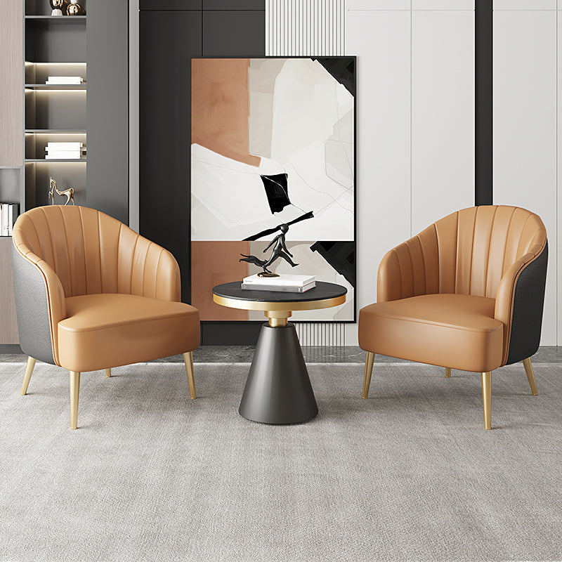 29.52" High Recessed Arms Chair Basic Four Leg Accent Armchair Clearhalo 'Accent Chairs' 'accent_chairs' 'Chairs & Seating' 'furn' 'furn_accent_chairs' 'Furniture' 'Living Room Furniture' 6014949