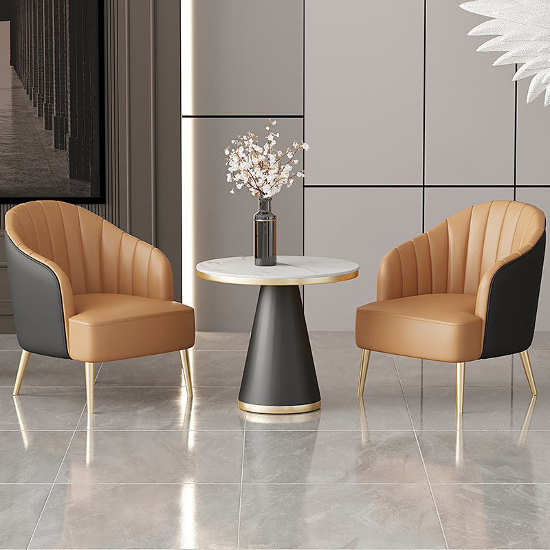 29.52" High Recessed Arms Chair Basic Four Leg Accent Armchair Clearhalo 'Accent Chairs' 'accent_chairs' 'Chairs & Seating' 'furn' 'furn_accent_chairs' 'Furniture' 'Living Room Furniture' 6014951