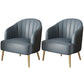29.52" High Recessed Arms Chair Basic Four Leg Accent Armchair Blue 2 Piece Set Clearhalo 'Accent Chairs' 'accent_chairs' 'Chairs & Seating' 'furn' 'furn_accent_chairs' 'Furniture' 'Living Room Furniture' 6014963
