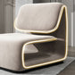 31.49" High Velvet Armless Chair Metal Frame Chair for Living Room