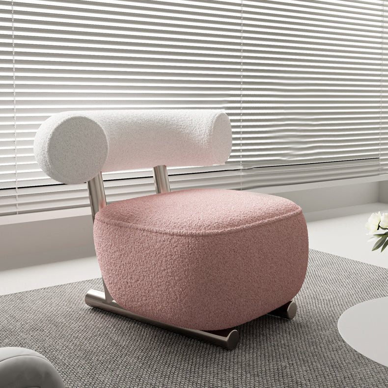 Wool Armless Chair with Tight Back 36.61" Wide Chair for Living Room Clearhalo 'Accent Chairs' 'accent_chairs' 'Chairs & Seating' 'furn' 'furn_accent_chairs' 'Furniture' 'Living Room Furniture' 6015004