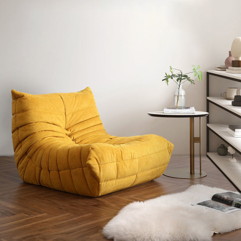 Armless Chair with Tufted Back 35.43" Wide Velvet Chair for Living Room