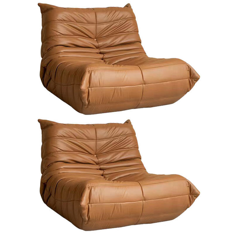 Armless Chair with Tufted Back 35.43" Wide Velvet Chair for Living Room