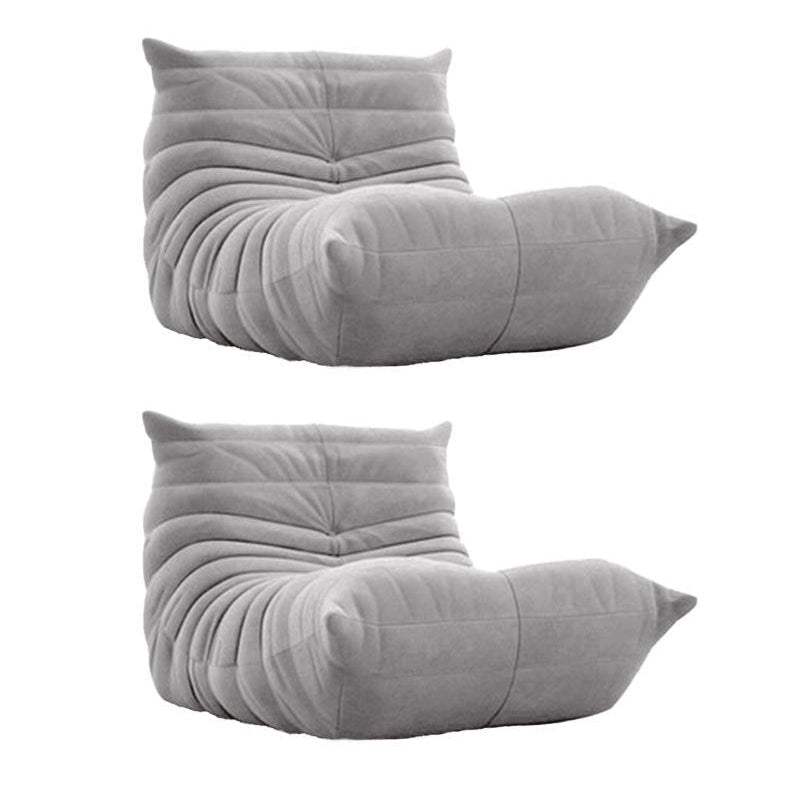 Armless Chair with Tufted Back 35.43" Wide Velvet Chair for Living Room