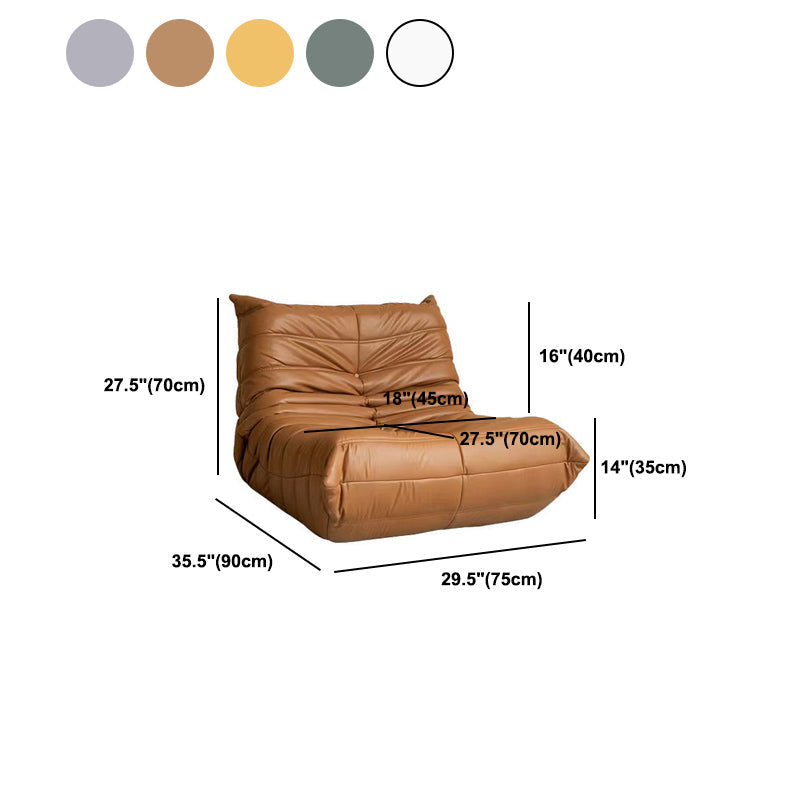 Armless Chair with Tufted Back 35.43" Wide Velvet Chair for Living Room