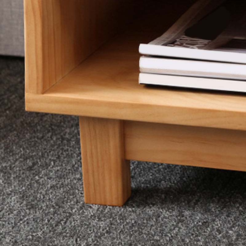 Contemporary Wood Accent Table Nightstand 21.65" Tall Bed Nightstand Clearhalo 'Bedroom Furniture' 'furn' 'furn_night_stand' 'Furniture' 'night_stand' 'Nightstands' 6015117