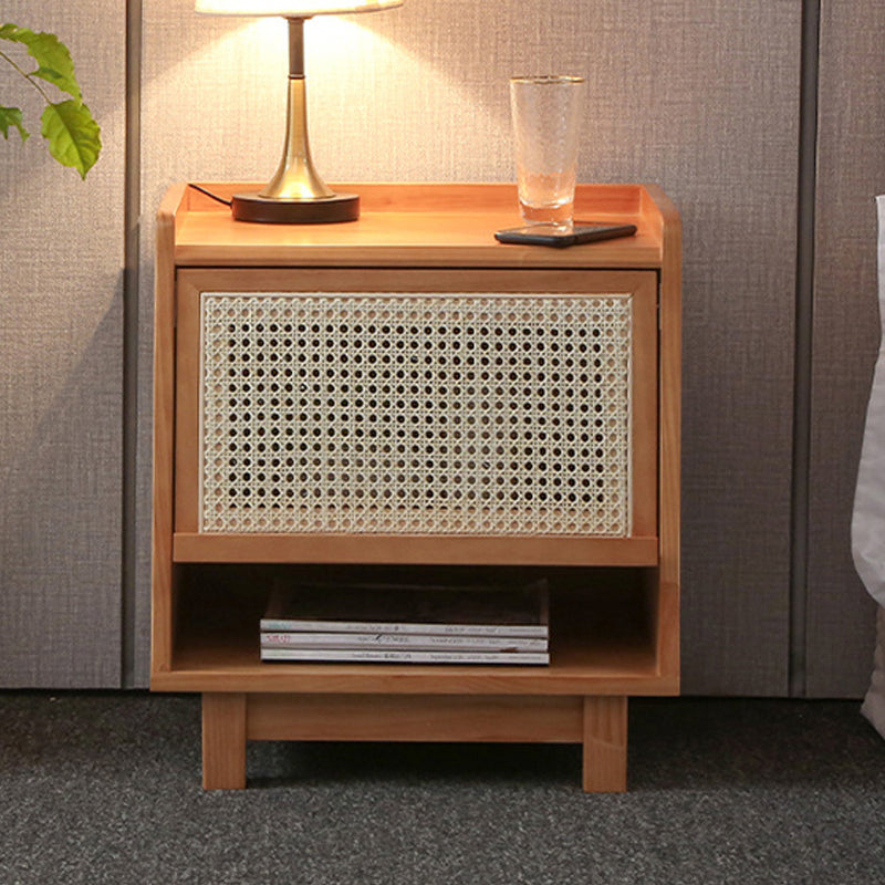 Contemporary Wood Accent Table Nightstand 21.65" Tall Bed Nightstand Clearhalo 'Bedroom Furniture' 'furn' 'furn_night_stand' 'Furniture' 'night_stand' 'Nightstands' 6015118