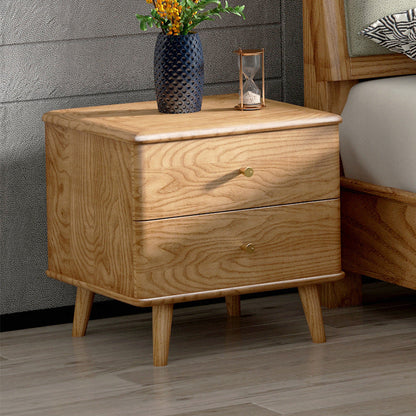 Solid Wood Nightstand Legs Included Accent Table Nightstand with Drawers 18"L x 16"W x 18"H 1 Piece