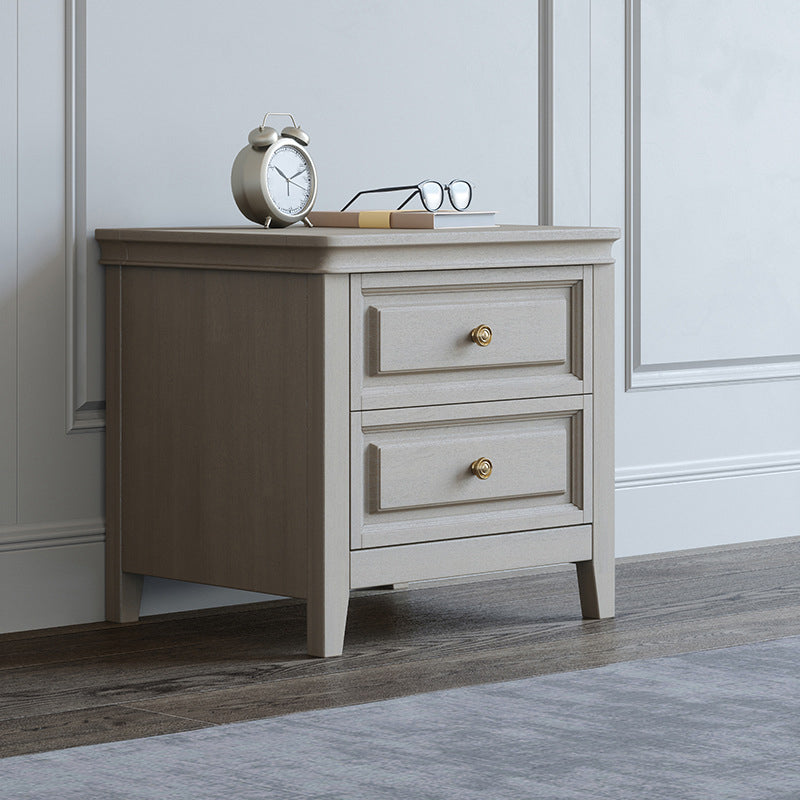 Table de chevet de lit en bois massif table de nuit traditionnelle avec tiroir