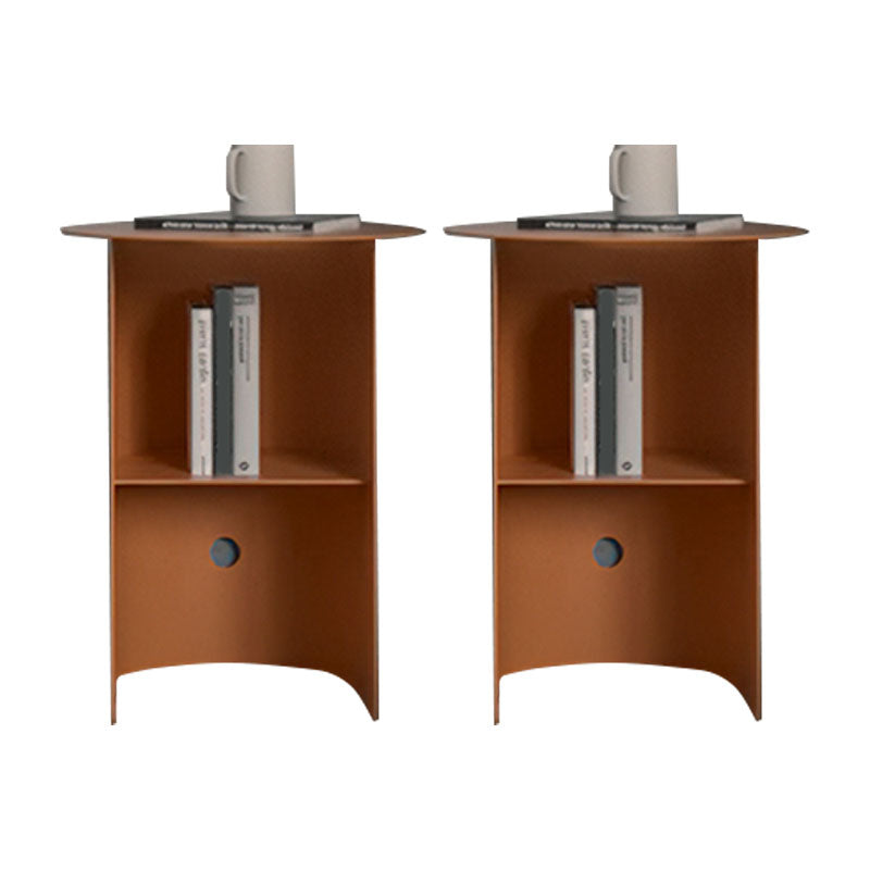 Comodino in metallo mobile moderno per scaffali, 18 "l x 15" w x 20 "h