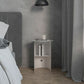 Comodino in metallo mobile moderno per scaffali, 18 "l x 15" w x 20 "h