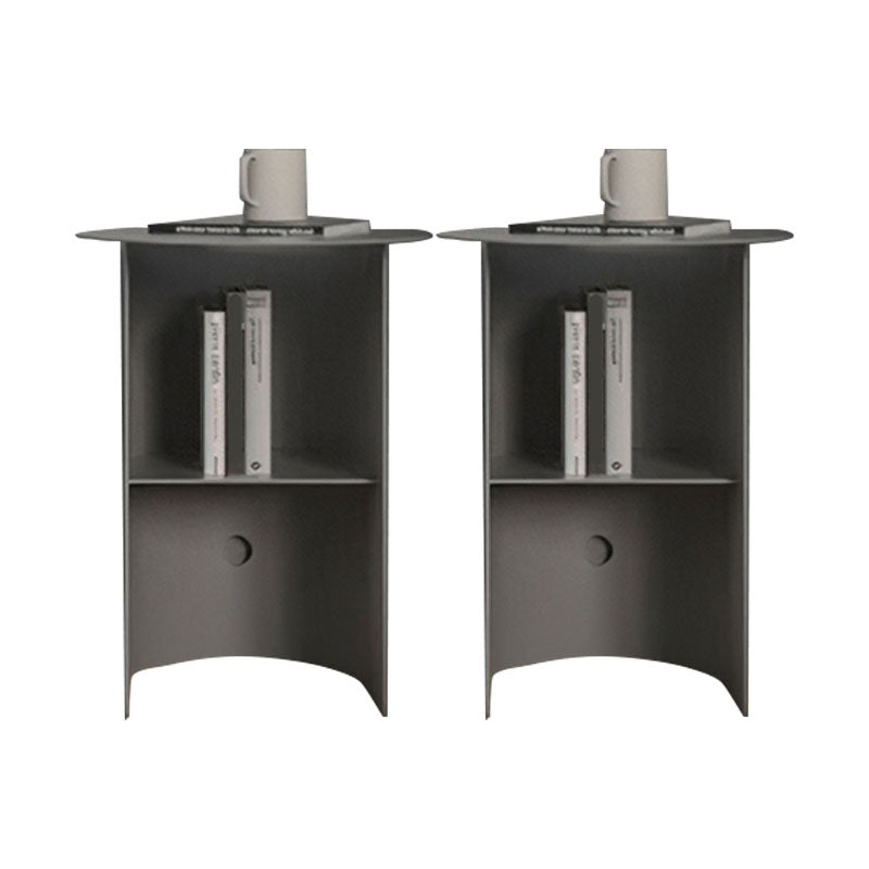 Comodino in metallo mobile moderno per scaffali, 18 "l x 15" w x 20 "h