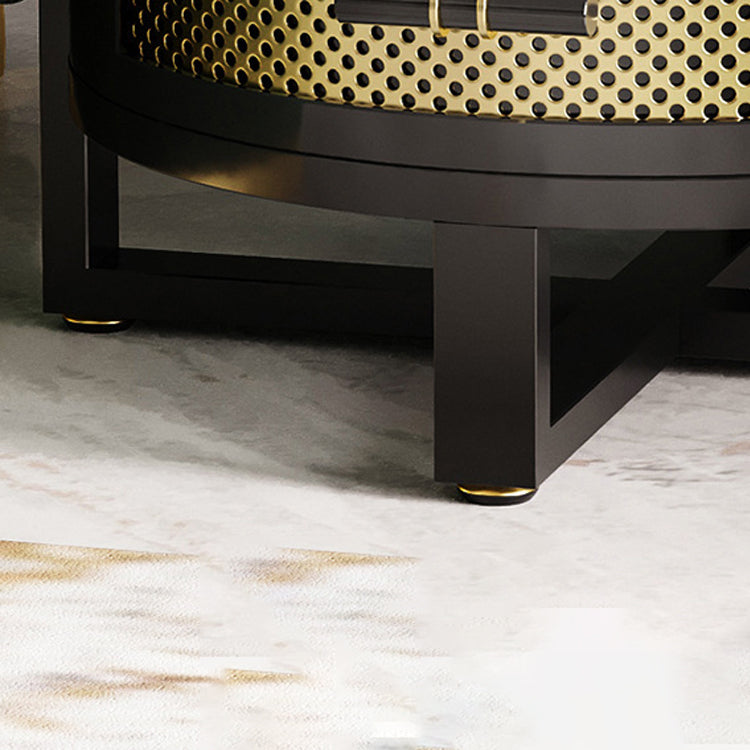 Stone Modern Bed Nightstand 1 Shelf Open Storage Night Table Clearhalo 'Bedroom Furniture' 'furn' 'furn_night_stand' 'Furniture' 'night_stand' 'Nightstands' 6015335