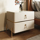 2-drawer Nightstand Contemporary Stone Night Table ,19.7" Tall Clearhalo 'Bedroom Furniture' 'furn' 'furn_night_stand' 'Furniture' 'night_stand' 'Nightstands' 6015350