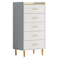 16.5-inch W Storage Chest Modern Storage Chest Dresser with 4/5/6 Drawers Clearhalo 'Bedroom Furniture' 'Dressers & Chests' 'dressers_chests' 'furn' 'furn_dressers_chests' 'Furniture' 6015464