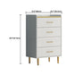 16.5-inch W Storage Chest Modern Storage Chest Dresser with 4/5/6 Drawers Clearhalo 'Bedroom Furniture' 'Dressers & Chests' 'dressers_chests' 'furn' 'furn_dressers_chests' 'Furniture' 6015471