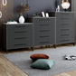 15.6-inch Width Storage Chest Ultra-Modern Dresser with 4/5/6 Drawers Clearhalo 'Bedroom Furniture' 'Dressers & Chests' 'dressers_chests' 'furn' 'furn_dressers_chests' 'Furniture' 6015480