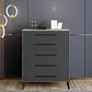 15.6-inch Width Storage Chest Ultra-Modern Dresser with 4/5/6 Drawers Clearhalo 'Bedroom Furniture' 'Dressers & Chests' 'dressers_chests' 'furn' 'furn_dressers_chests' 'Furniture' 6015486