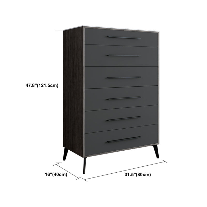 15.6-inch Width Storage Chest Ultra-Modern Dresser with 4/5/6 Drawers Clearhalo 'Bedroom Furniture' 'Dressers & Chests' 'dressers_chests' 'furn' 'furn_dressers_chests' 'Furniture' 6015489