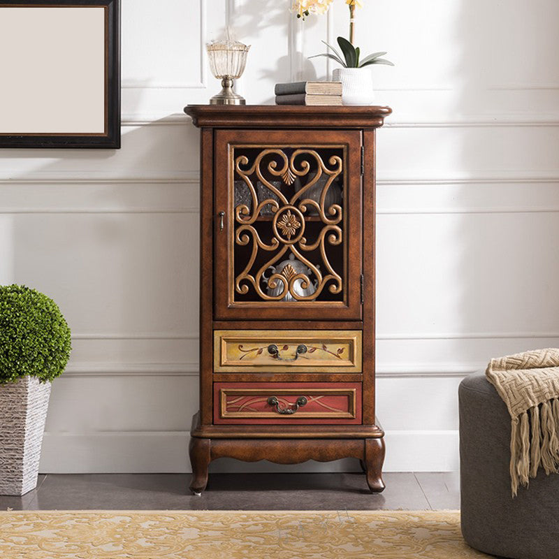 13.65-inch W Dresser Traditional Storage Chest with 2/3 Drawers 25.5"L x 14"W x 47"H Brown Clearhalo 'Bedroom Furniture' 'Dressers & Chests' 'dressers_chests' 'furn' 'furn_dressers_chests' 'Furniture' 6015525