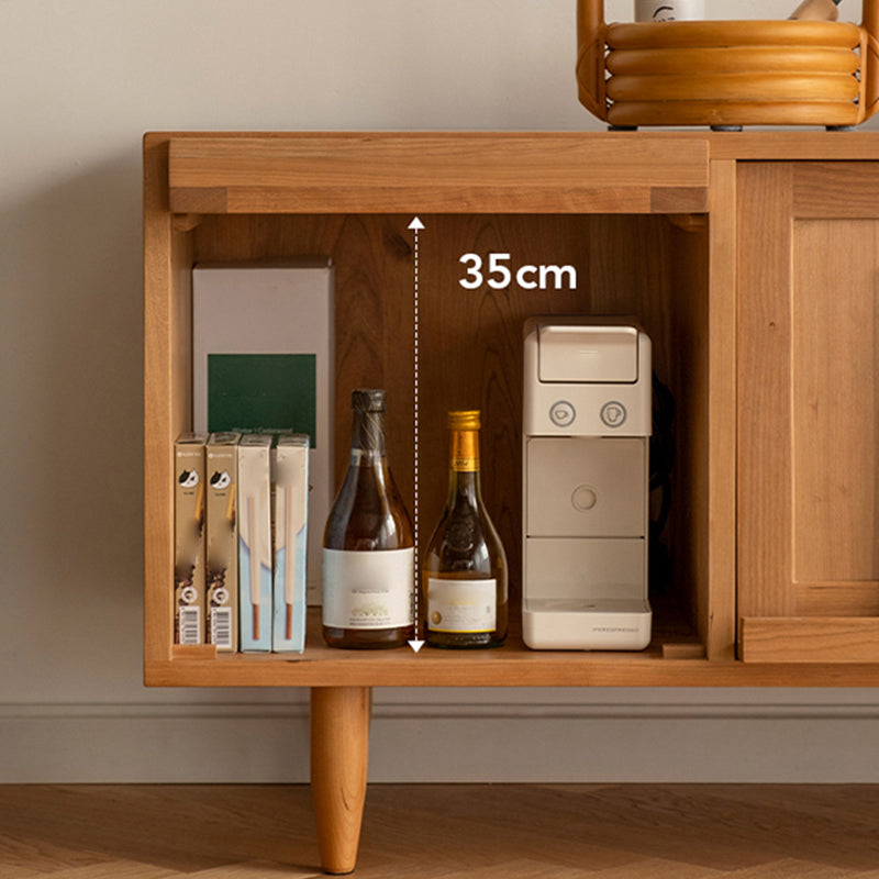 Style de style moderne Stand Brun Couleur de rangement fermé Console TV avec armoire