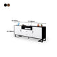 2 Drawers Contemporary TV Stand Solid Wood TV Cabinet with Shelves Clearhalo 'furn' 'furn_tv_stands_entertainment_centers' 'Furniture' 'Living Room Furniture' 'TV Stands & Entertainment Centers' 'TV Stands & Media Storage Furniture' 'tv_stands_entertainment_centers' 6015734