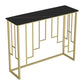 Console in pietra glam tavolo da 12 "w -rettangolo di accento per la sala