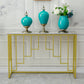 Console in pietra glam tavolo da 12 "w -rettangolo di accento per la sala