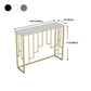 Console in pietra glam tavolo da 12 "w -rettangolo di accento per la sala