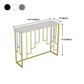 Console in pietra glam tavolo da 12 "w -rettangolo di accento per la sala